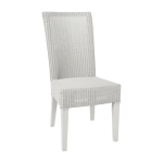 Chaise bois massif tress�e en loom couleur nuage 101 x 49 x 65 josephine - kok