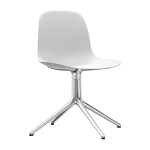 Chaise de bureau en polypropyl�ne blanche swivel 4l blanc - normann copenhagen