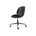 Chaise de bureau r�glable � roulettes noir beetle - gubi
