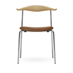 Chaise en ch�ne huil� et acier avec assise remix 307 76, 5cm ch88p - carl hansen & s�n