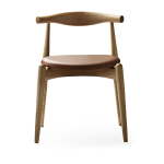 Chaise en ch�ne huil� et assise en cuir sif 95 72, 5cm ch20 - carl hansen & s�n