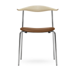 Chaise en ch�ne savonn� et acier avec assise remix 307 76, 5cm ch88p - carl hansen & s�n