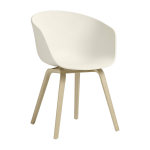 Chaise cr�me pi�tement en ch�ne laqu� aac22 - hay