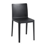 Chaise �l�mentaire en plastique noir - hay