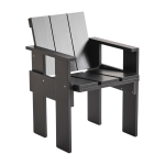 Chaise d'ext�rieur en pin noire crate - hay