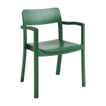Chaise en fr�ne avec accoudoirs verte pastis - hay