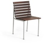 Chaise en fr�ne huil� et aluminium 80x47x52cm traverse - hay