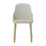 Chaise gris chaud � l'assise en cannage moul� et au pietement en ch�ne allez warm grey - normann copenhagen ...
