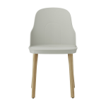 Chaise gris chaud au pietement en ch�ne allez warm grey - normann copenhagen