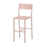 Chaise haute en acier mat baby pink 99 cm take - mati�re grise
