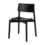 Chaise en h�tre noir volcanique 80, 2cm wem - noo. ma