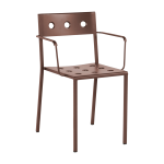 Chaise de jardin avec accoudoirs en acier rouge balcony - hay