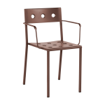 Chaise de jardin avec accoudoirs en acier rouge balcony - hay