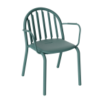 Chaise de jardin avec accoudoirs en aluminium sauge fonc� 60x59x80cm fred's - fatboy