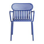Chaise de jardin avec accoudoirs bleue week end - petite friture