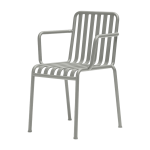 Chaise de jardin avec accoudoir en m�tal gris palissade - hay
