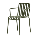 Chaise de jardin avec accoudoir en m�tal olive palissade - hay