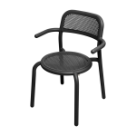 Chaise de jardin en aluminium anthracite 55 x 51 x 80 cm ton� - fatboy