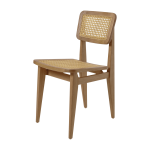 Chaise de jardin en bois de teck et cannage c - chair - gubi