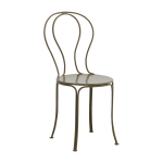 Chaise de jardin en fer vert olivo - nordal
