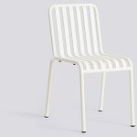 Chaise de jardin en m�tal cr�me palissade - hay