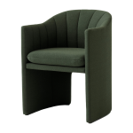 Chaise en laine vert loafer sc24 - &tradition
