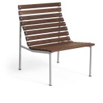 Chaise longue en fr�ne huil� et aluminium 70x63x80cm traverse - hay
