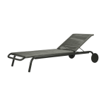 Chaise longue gris fossil kodo - vincent sheppard