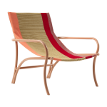 Chaise longue de jardin en acier beige maraca - ames