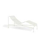 Chaise longue en m�tal cr�me palissade - hay