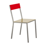 Chaise en m�tal curry et rouge 52x39x80cm - valerie objects