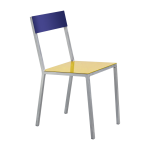 Chaise en m�tal jaune et bleu 52x39x80cm - valerie objects