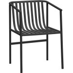 Chaise en m�tal noir 53x59xh82cm villa - h�bsch
