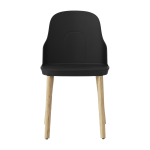 Chaise noire au pi�tement en ch�ne allez noir - normann copenhagen