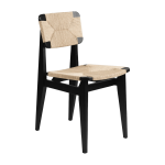 Chaise en papier tiss� et bois de ch�ne noir c - chair - gubi