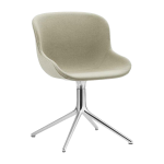 Chaise pivotante 4 pieds en aluminium et pp avec tissu beige hyg - normann copenhagen