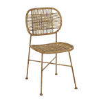 Chaise en rotin naturel 51, 5x43, 5x83cm geneva - pomax