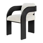Chaise de salle � manger en bois noire maravi - versmissen