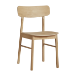 Chaise de salle � manger en ch�ne naturel huil� 47x78cm soma - woud