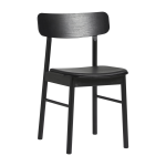 Chaise de salle � manger en fr�ne noir 47x78cm soma - woud