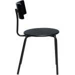 Chaise de salle � manger en fr�ne noir koi - h�bsch