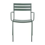 Chaise de salle � manger monsi m�tal galvanis� vert - bloomingville