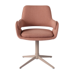 Chaise de salle � manger pivotante en acier et tissu 02 bermuda 704 harvey - versmissen