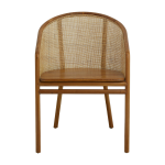 Chaise de salle � manger en rotin marron clair mosso - nordal