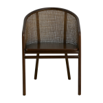 Chaise de salle � manger en rotin marron fonc� mosso - nordal