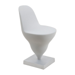 Chaise structure en m�tal raw et housse polyester licorice 75cm gelato - moustache