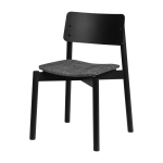 Chaise tapiss�e en h�tre noir volcanique 80, 2cm wem - noo. ma