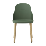 Chaise vert parc au pietement en ch�ne allez park vert - normann copenhagen