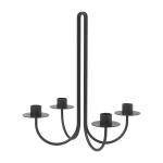 Chandelier en acier noir sway - ferm living