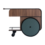Chariot de bar en bois de noyer trink - kann design